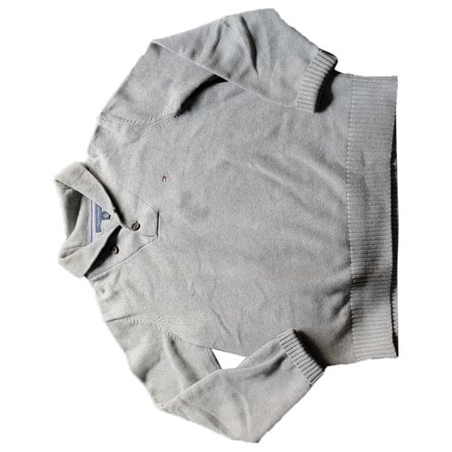 Pre-owned Tommy Hilfiger Wool Pull In Grey