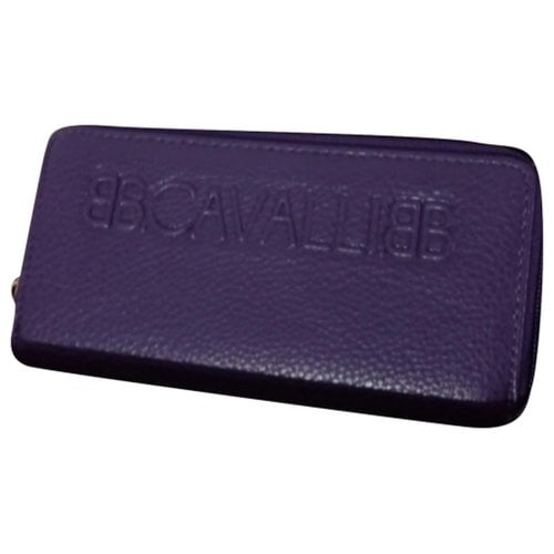 Pre-owned Roberto Cavalli Wallet In Purple