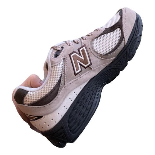 Pre-owned New Balance Velvet Trainers In Brown