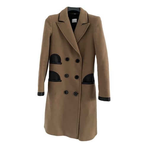 Pre-owned Burberry Cashmere Trench Coat In Camel