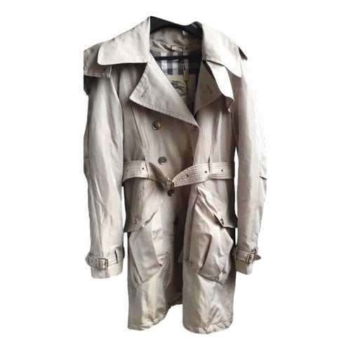 Pre-owned Burberry Trench Coat In Grey