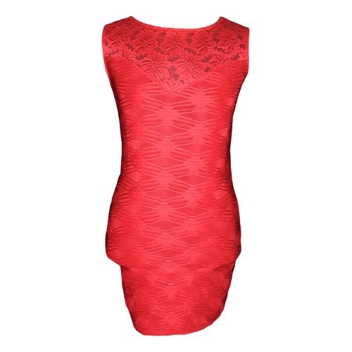 Pre-owned Guess Lace Dress In Red