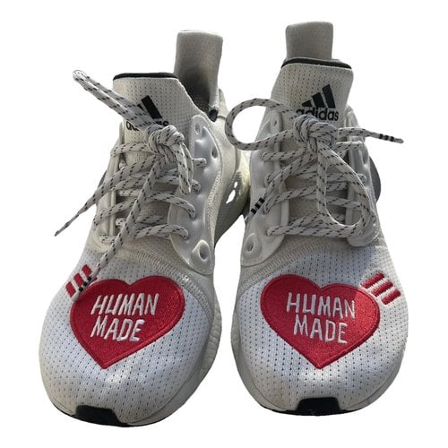 Pre-owned Human Made Cloth Low Trainers In White