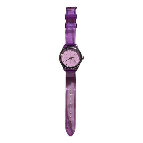 Pre-owned Kate Spade Silver Watch In Purple