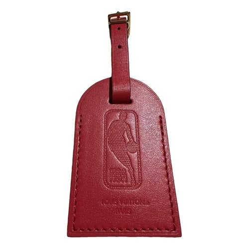 Pre-owned Louis Vuitton X Nba Leather Purse In Red