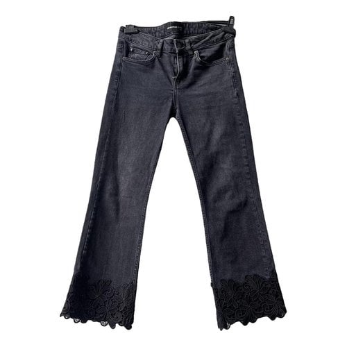 Pre-owned The Kooples Bootcut Jeans In Black