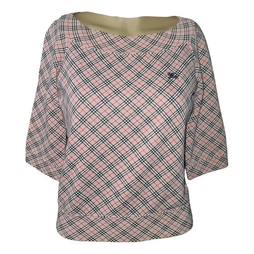 Pre-owned Burberry Blouse In Pink