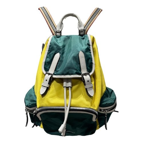 Pre-owned Burberry Backpack In Multicolour