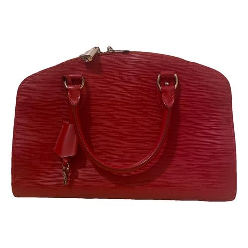 Pre-owned Louis Vuitton Pont Neuf Vintage Leather Crossbody Bag In Red