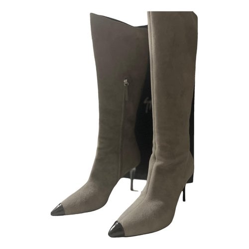 Pre-owned Giuseppe Zanotti Boots In Grey