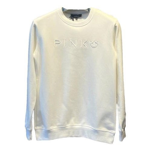 Pre-owned Pinko Sweatshirt In White