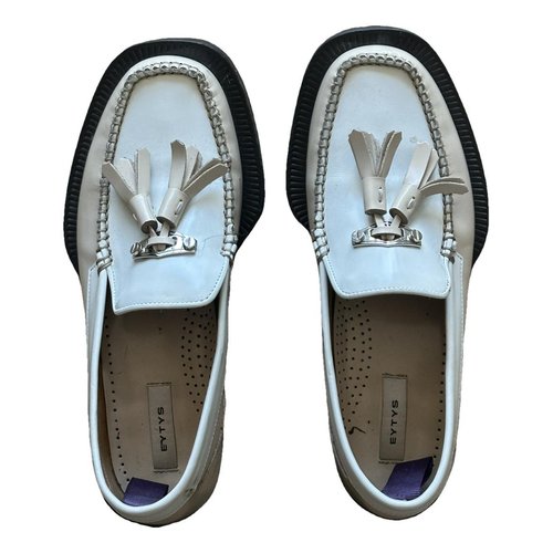 Pre-owned Eytys Leather Flats In White