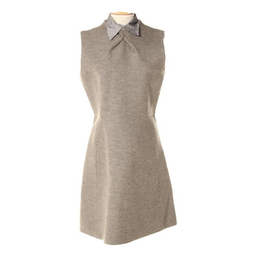 Pre-owned Calvin Klein Collection Mid-length Dress In Grey
