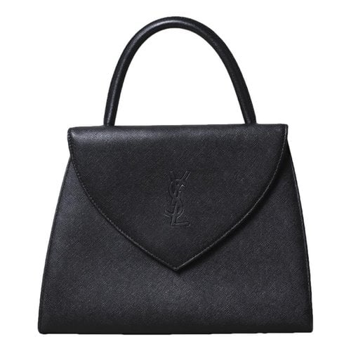 Pre-owned Saint Laurent Patent Leather Handbag In Black