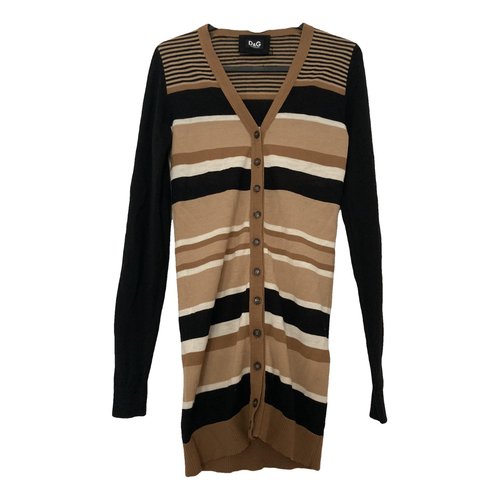 Pre-owned Dolce & Gabbana Wool Cardigan In Camel