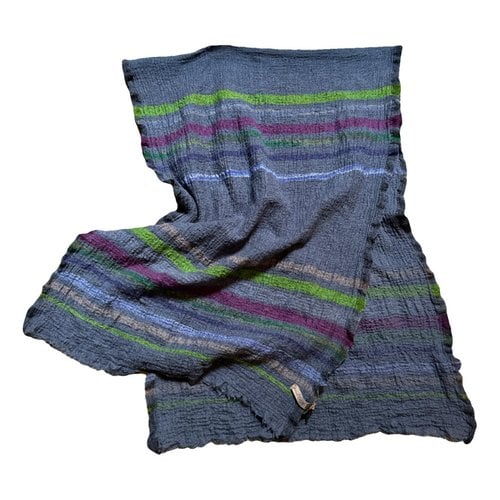 Pre-owned Inoui Wool Scarf In Blue