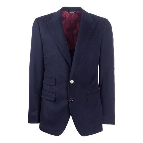 Pre-owned Dolce & Gabbana Cashmere Jacket In Blue
