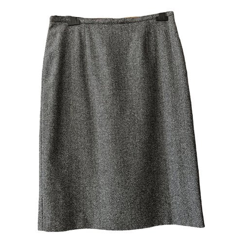Pre-owned Les Copains Wool Skirt In Grey
