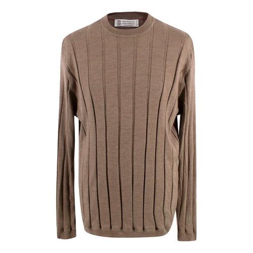 Pre-owned Brunello Cucinelli Cashmere Knitwear & Sweatshirt In Brown