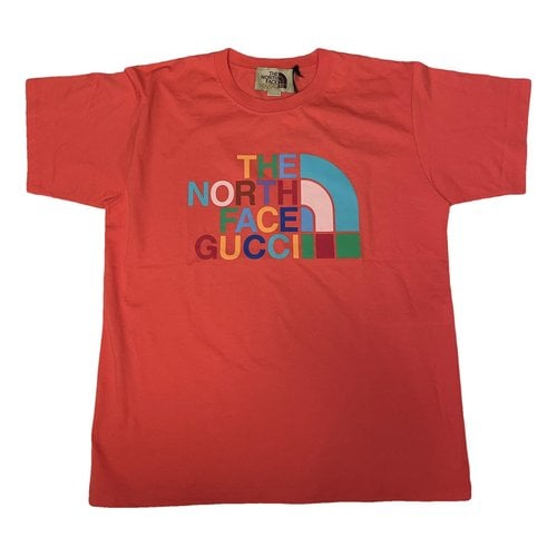 Pre-owned The North Face X Gucci T-shirt In Red