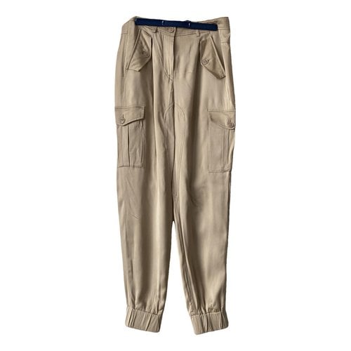 Pre-owned Moschino Large Pants In Beige