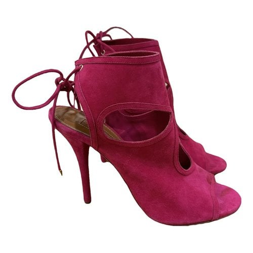 Pre-owned Aquazzura Sexy Thing Sandal In Pink