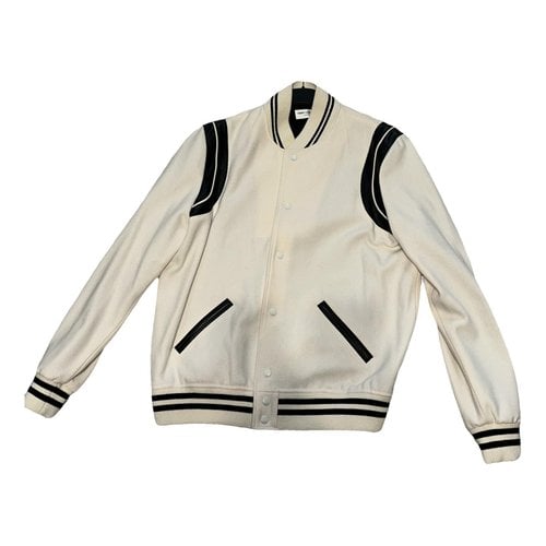Pre-owned Saint Laurent Wool Jacket In White