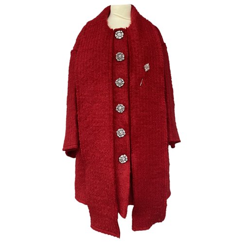 Pre-owned Dolce & Gabbana Wool Coat In Red