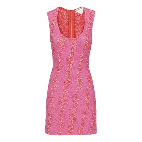 Pre-owned Bottega Veneta Mini Dress In Pink