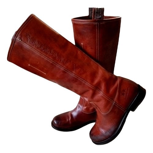 Pre-owned La Martina Leather Boots In Brown