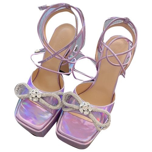 Pre-owned Mach & Mach Patent Leather Heels In Purple