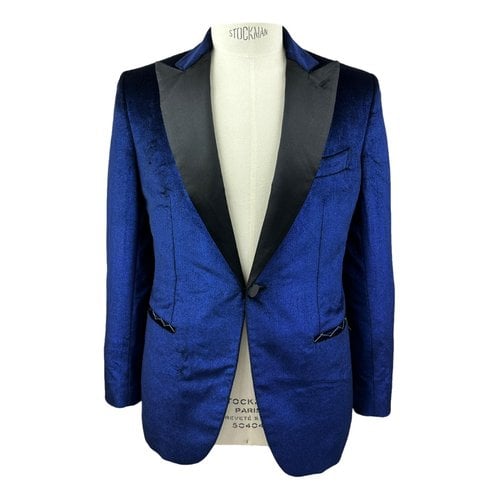 Pre-owned Brioni Velvet Jacket In Blue