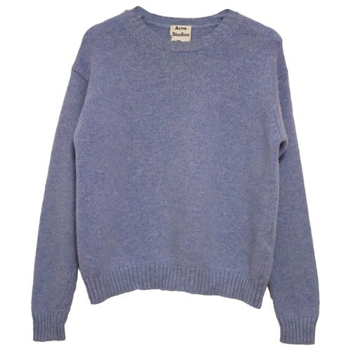 Pre-owned Acne Studios Wool Sweatshirt In Blue