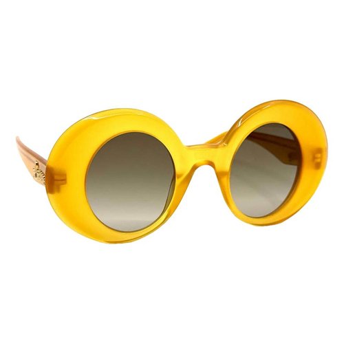 Pre-owned Loewe Oversized Sunglasses In Yellow