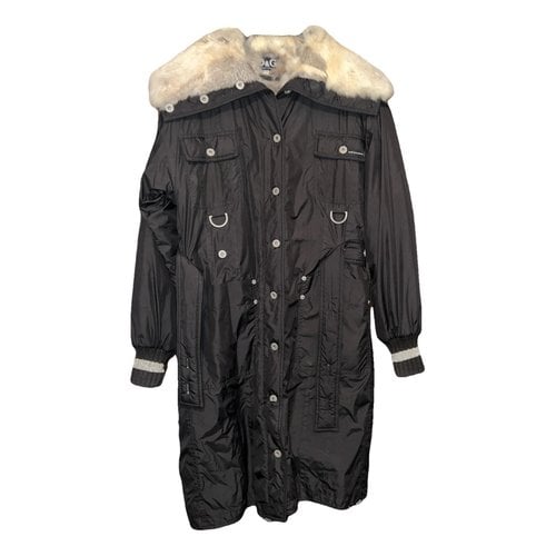 Pre-owned D&g Trench Coat In Black