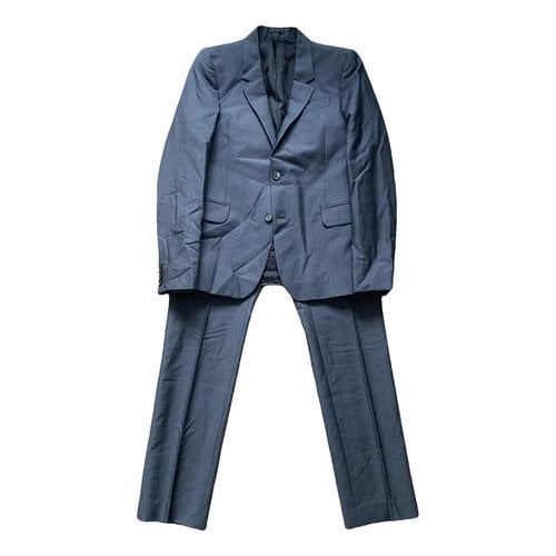 Pre-owned Alexander Mcqueen Wool Suit In Grey