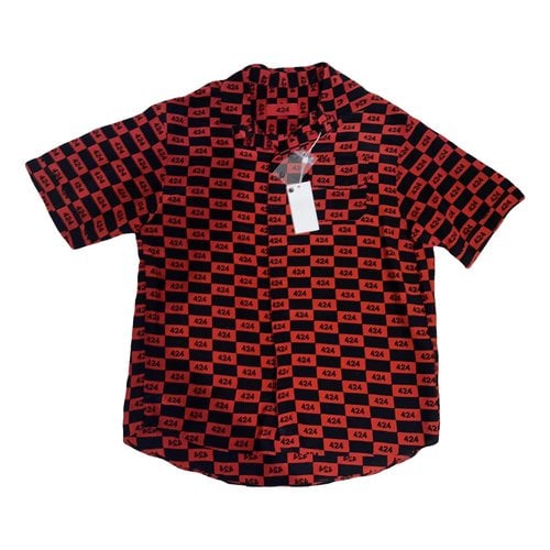 Pre-owned 424 Silk Shirt In Red