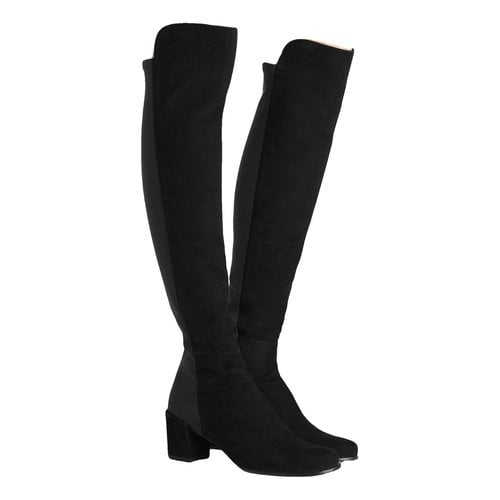 Pre-owned Stuart Weitzman Boots In Black