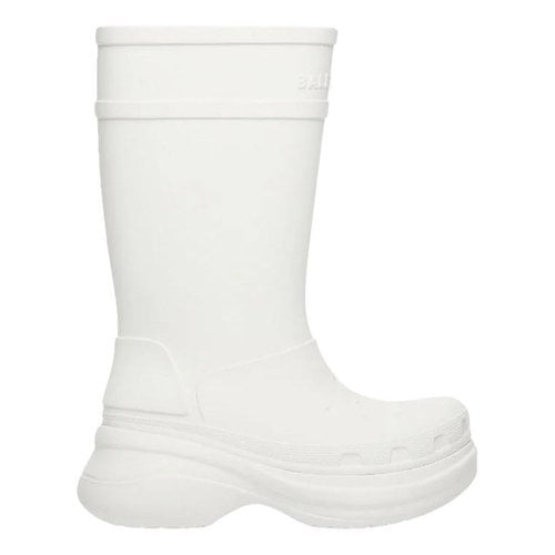 Pre-owned Balenciaga Boots In White