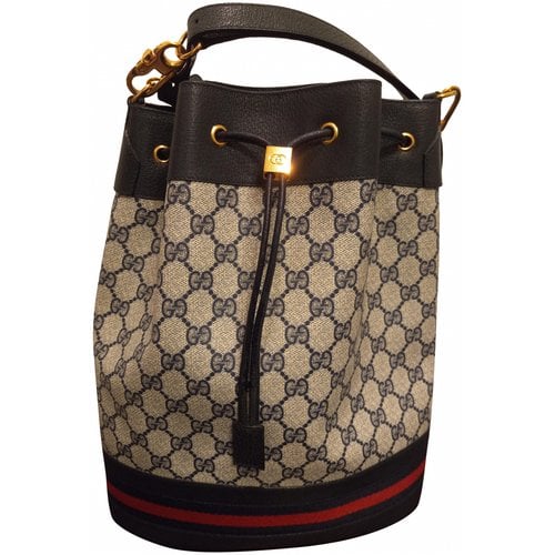 Pre-owned Gucci Cloth Crossbody Bag In White