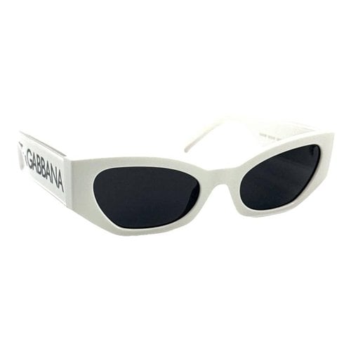 Pre-owned Dolce & Gabbana Sunglasses In White