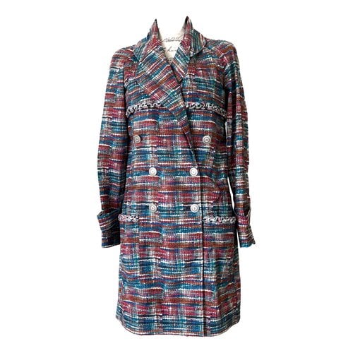 Pre-owned Chanel Trench Coat In Multicolour