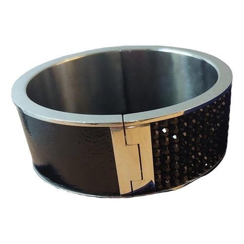 Pre-owned Swarovski Crystal Bracelet In Black