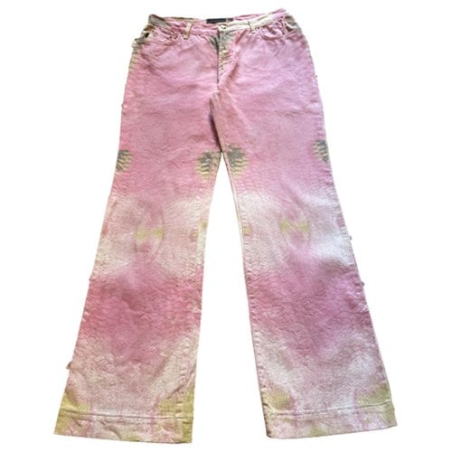 Pre-owned Just Cavalli Trousers In Pink