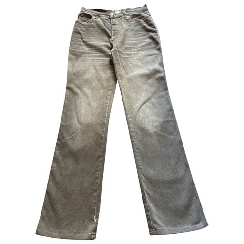 Pre-owned Roberto Cavalli Straight Jeans In Grey