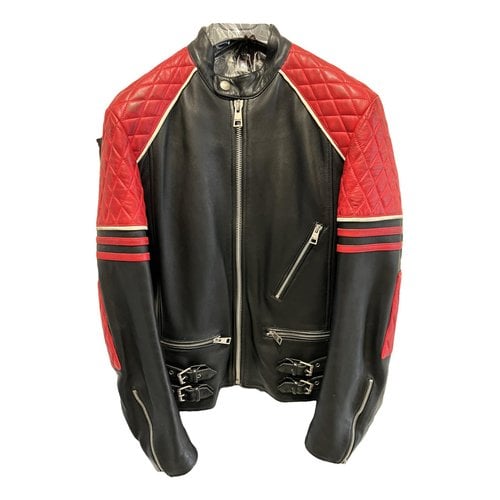 Pre-owned Just Cavalli Leather Jacket In Other