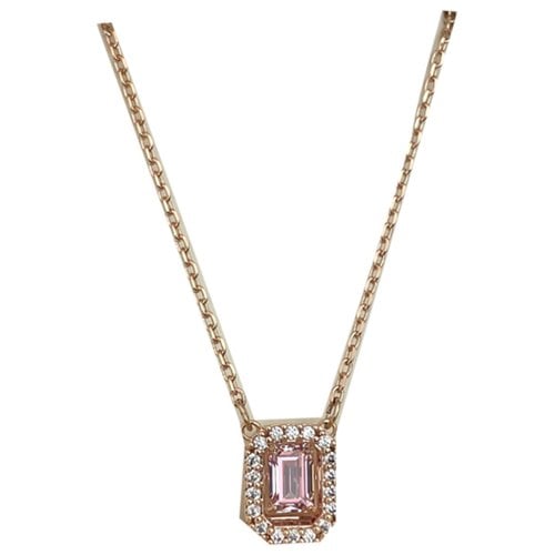 Pre-owned Swarovski Necklace In Pink