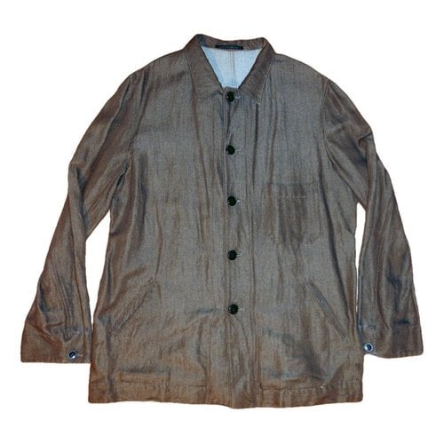 Pre-owned Yohji Yamamoto Linen Jacket In Brown