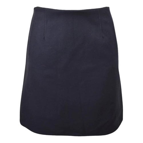 Pre-owned Marc O'polo Wool Skirt In Navy