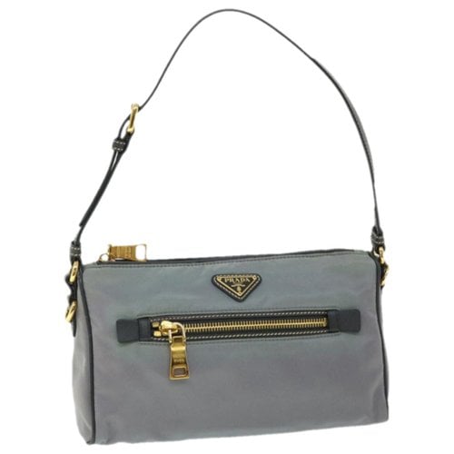 Pre-owned Prada Re-nylon Handbag In Grey
